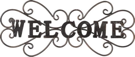 house shaped metal welcome sign|Amazon.com: Metal Welcome Sign.